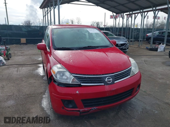 2007 Nissan Versa 1.8 S with VIN 3N1BC13E37L385700, listed as a IAAI auction lot 41607973 with 180,407 mi miles. Bid and sale history available at carsss.com. Image 12.