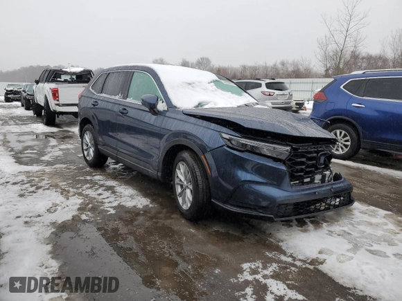 2025 Honda CR-V EX with VIN 5J6RS4H48SL001487, listed as a Copart auction lot 44358835 with 7,970 mi miles and Salvage Title. Bid and sale history available at DreamBid. Image 4.