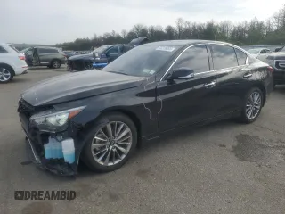 2023 Infiniti Q50 Luxe with VIN JN1EV7BR9PM540514, listed as a Copart auction lot 60276265 with 19,824 mi miles and Salvage title. Bid and sale history available at DreamBid. Image 1.