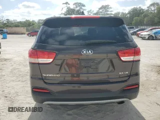 2016 Kia Sorento EX with VIN 5XYPH4A59GG008210, listed as a Copart auction lot 54621845 with 124,208 mi miles and Salvage Title. Bid and sale history available at carsss.com. Image 6.