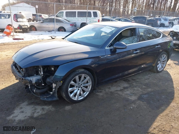 2018 Audi A5 Sportback Premium Plus with VIN WAUBNCF54JA012160, listed as a IAAI auction lot 41345908 with 123,697 mi miles. Bid and sale history available at carsss.com. Image 17.