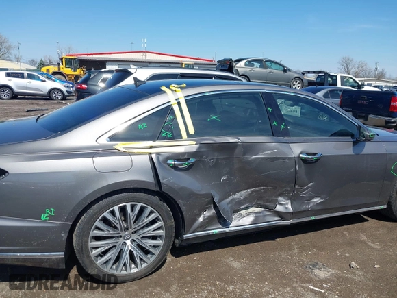 2019 Audi A8 with VIN WAU8DAF82KN004287, listed as a IAAI auction lot 41962495 with 65,053 mi miles and . Bid and sale history available at DreamBid. Image 6.