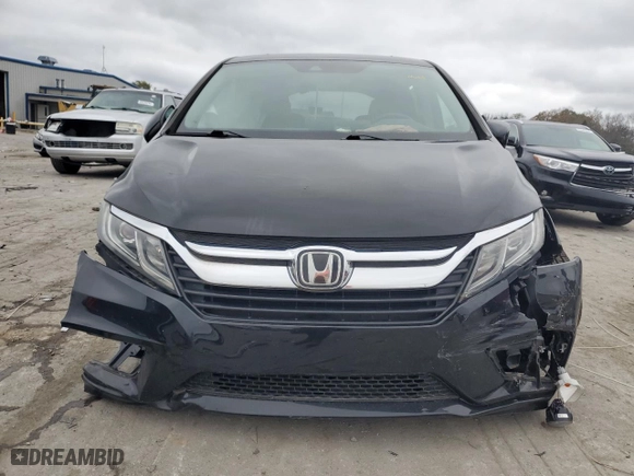 2019 Honda Odyssey EX-L with VIN 5FNRL6H78KB117655, listed as a Copart auction lot 80201454 with 0 mi miles and Salvage Title. Bid and sale history available at carsss.com. Image 5.