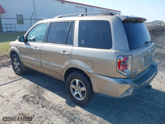 2006 Honda Pilot EX-L with RES with VIN 2HKYF186X6H525613, listed as a IAAI auction lot 42077659 with 171,124 mi miles. Bid and sale history available at carsss.com. Image 3.