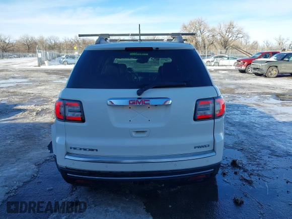 2015 GMC Acadia SLT with VIN 1GKKVRKD6FJ180333, listed as a IAAI auction lot 41344803 with 145,774 mi miles and . Bid and sale history available at DreamBid. Image 16.