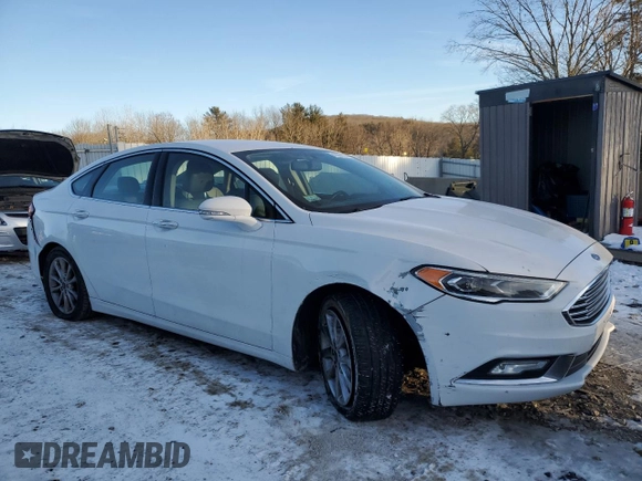 2017 Ford Fusion SE with VIN 3FA6P0HD6HR317294, listed as a Copart auction lot 42392055 with 119,724 mi miles and Salvage Title. Bid and sale history available at carsss.com. Image 4.