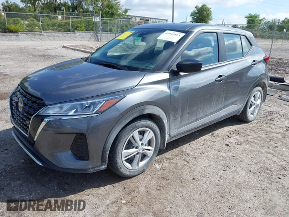 2023 Nissan Kicks S with VIN 3N1CP5BV7PL500767, listed as a IAAI auction lot 41912515 with 23,119 mi miles. Bid and sale history available at carsss.com. Image 2.