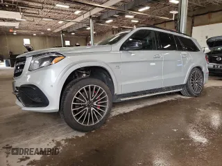 2018 Mercedes-Benz GLS 63 AMG with VIN 4JGDF7FEXJB146774, listed as a Copart auction lot 59204025 with 113,710 mi miles and Salvage title. Bid and sale history available at DreamBid. Image 1.