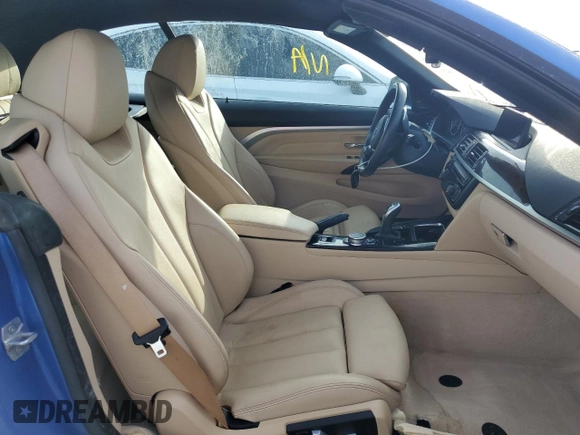 2016 BMW 4 Series 435i z VIN WBA3T3C53G5A42317, wystawiony jako Copart lot #76802504 z przebiegiem Nie podano mil oraz Nie do naprawy • Non repairable. Historia ofert i sprzedaży dostępna na DreamBid. Obrazek 10.