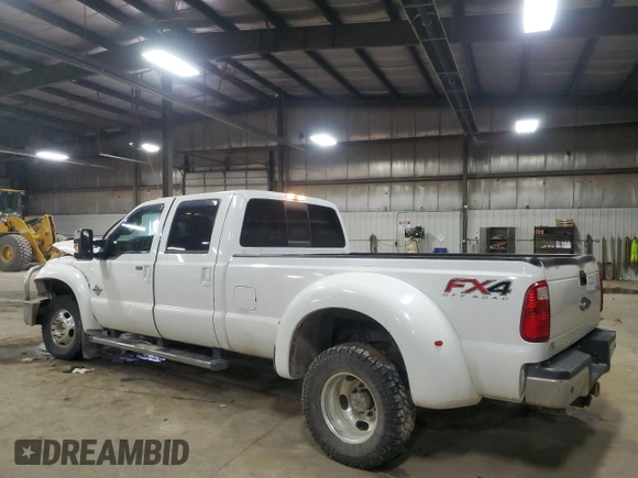 2016 Ford F-350 Lariat with VIN 1FT8W3DT2GEB60272, listed as a Copart auction lot 47916175 with 119,530 mi miles and Salvage title. Bid and sale history available at DreamBid. Image 2.