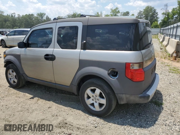 2004 Honda Element EX with VIN 5J6YH28554L012621, listed as a Copart auction lot 58205334 with 207,794 mi miles and Salvage Title. Bid and sale history available at DreamBid. Image 2.