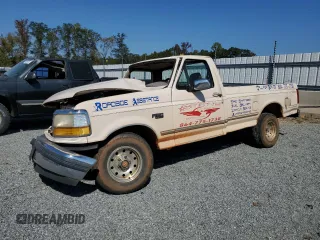 1992 Ford F-150 z VIN 1FTDF15NXNNA61991, wystawiony jako Copart lot #73393234 z przebiegiem Nie podano mil oraz Szkoda całkowita • Salvage title. Historia ofert i sprzedaży dostępna na DreamBid. Obrazek 1.