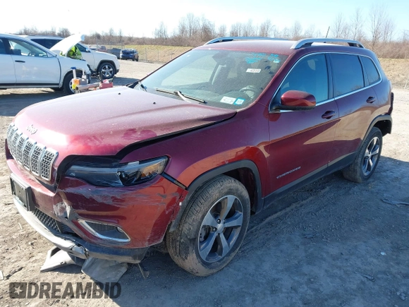 2020 Jeep Cherokee Limited with VIN 1C4PJMDNXLD555396, listed as a IAAI auction lot 41839372 with 36,078 mi miles. Bid and sale history available at carsss.com. Image 2.