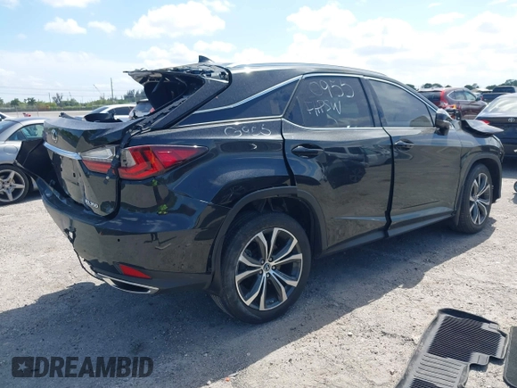 2022 Lexus RX 350 with VIN 2T2HZMAA9NC240955, listed as a IAAI auction lot 42152088 with 19,119 mi miles and . Bid and sale history available at DreamBid. Image 4.