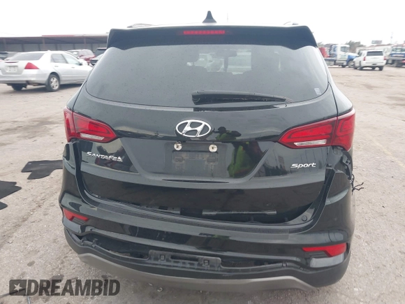 2017 Hyundai Santa Fe Sport 2.4L with VIN 5NMZU3LB6HH008593, listed as a IAAI auction lot 41353179 with 232,785 mi miles. Bid and sale history available at carsss.com. Image 16.