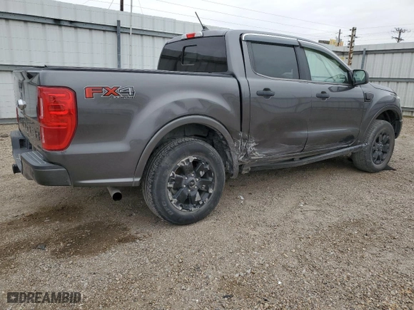 2020 Ford Ranger XL with VIN 1FTER4FH5LLA64666, listed as a Copart auction lot 44830535 with 57,182 mi miles and Salvage Title. Bid and sale history available at carsss.com. Image 3.