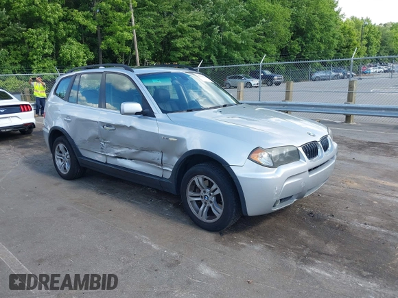 2006 BMW X3 3.0i z VIN WBXPA93436WD25154, wystawiony jako IAAI lot #42224497 z przebiegiem 187 989 mil mil oraz . Historia ofert i sprzedaży dostępna na DreamBid. Obrazek 1.