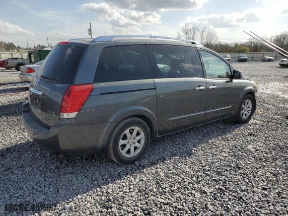 2007 Nissan Quest SL with VIN 5N1BV28U07N140913, listed as a Copart auction lot 49045225 with 185,961 mi miles and Salvage Title. Bid and sale history available at carsss.com. Image 3.