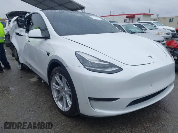 2021 Tesla Model Y Long Range with VIN 5YJYGAEE2MF260142, listed as a IAAI auction lot 41808666 with 87,316 mi miles and . Bid and sale history available at DreamBid. Image 1.