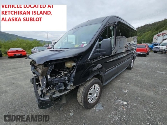 2018 Ford Transit Passenger XL with VIN 1FBAX2CM3JKA84979, listed as a Copart auction lot 59193135 with 65,920 mi miles and Salvage title. Bid and sale history available at DreamBid. Image 1.