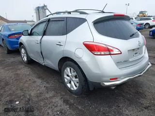 2012 Nissan Murano LE with VIN JN8AZ1MW6CW210302, listed as a IAAI auction lot 41843699 with 125,787 mi miles. Bid and sale history available at carsss.com. Image 3.