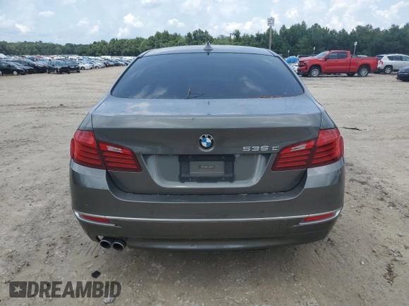 2014 BMW 5 Series 535d with VIN WBAXA5C50ED691107, listed as a Copart auction lot 64393794 with 114,627 mi miles and Salvage Title. Bid and sale history available at DreamBid. Image 6.