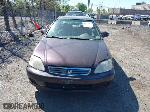 2000 Honda Civic EX with VIN 2HGEJ8643YH528913, listed as a IAAI auction lot 42144945 with 259,493 mi miles. Bid and sale history available at carsss.com. Image 6.