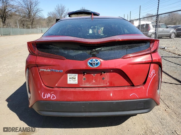 2019 Toyota Prius Prime Plus with VIN JTDKARFPXK3114491, listed as a Copart auction lot 47294445 with NaN miles and Salvage Title. Bid and sale history available at carsss.com. Image 6.