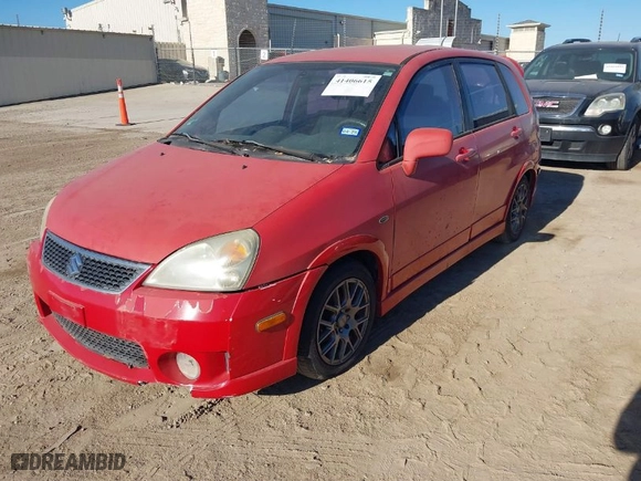 2006 Suzuki Aerio SX with VIN JS2RC61H965350850, listed as a IAAI auction lot 41406615 with 169,983 mi miles. Bid and sale history available at carsss.com. Image 2.