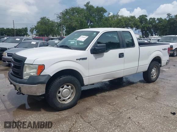 2014 Ford F-150 XL with VIN 1FTFX1EF2EKD41100, listed as a IAAI auction lot 42506812 with 153,255 mi miles and . Bid and sale history available at DreamBid. Image 2.
