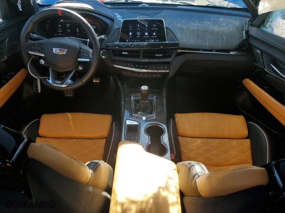 2024 Cadillac CT4-V Blackwing with VIN 1G6D65RP5R0460123, listed as a Copart auction lot 76773494 with NaN miles and Salvage Title. Bid and sale history available at carsss.com. Image 8.