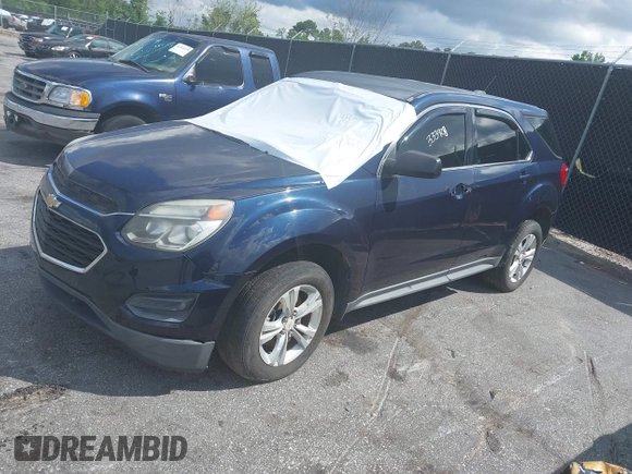 2017 Chevrolet Equinox LS with VIN 2GNALBEK4H1502891, listed as a IAAI auction lot 41694831 with 122,188 mi miles and . Bid and sale history available at DreamBid. Image 2.