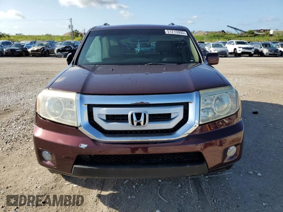 2011 Honda Pilot EX-L with VIN 5FNYF4H53BB024208, listed as a Copart auction lot 51215955 with 212,220 mi miles and Salvage Title. Bid and sale history available at DreamBid. Image 5.