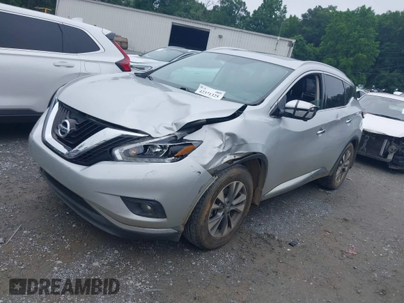 2018 Nissan Murano SL z VIN 5N1AZ2MG5JN123662, wystawiony jako IAAI lot #42371325 z przebiegiem 71 150 mil mil oraz . Historia ofert i sprzedaży dostępna na DreamBid. Obrazek 2.
