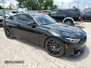 2018 BMW M4 with VIN WBS4Y9C51JAC86230, listed as a Copart auction lot 67757584 with 42,704 mi miles and Salvage Title. Bid and sale history available at carsss.com. Image 4.