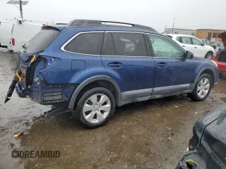2010 Subaru Outback Limited Power Moon с VIN 4S4BRBLC3A3341257, выставлен на аукционе Copart как лот 44381295 с пробегом 171 632 миль миль и Списание • Salvage title. История ставок и продаж доступна на DreamBid. Изображение 3.