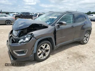2018 Jeep Compass Limited with VIN 3C4NJCCB2JT204109, listed as a Copart auction lot 53953215 with 94,566 mi miles and Salvage Title. Bid and sale history available at carsss.com. Image 1.