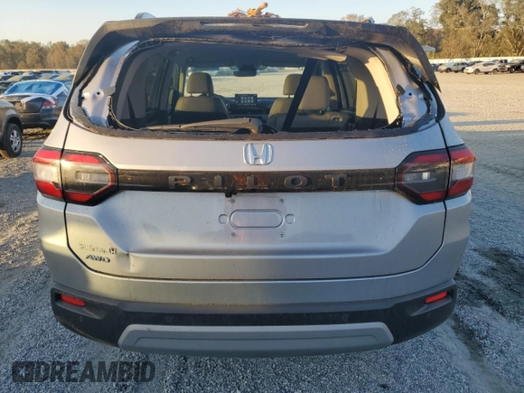 2024 Honda Pilot EX-L 7 Passenger with VIN 5FNYG1H55RB031828, listed as a Copart auction lot 76163374 with 12,833 mi miles and Salvage Title. Bid and sale history available at carsss.com. Image 6.