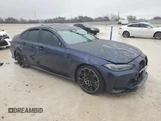 2022 BMW M3 Competition xDrive z VIN WBS43AY00NFM14007, wystawiony jako Copart lot #44983285 z przebiegiem Nie podano mil oraz Szkoda całkowita • Salvage title. Historia ofert i sprzedaży dostępna na DreamBid. Obrazek 4.