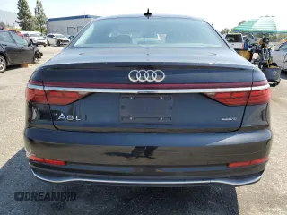 2022 Audi A8 with VIN WAULDAF86NN001617, listed as a Copart auction lot 63068504 with 25,974 mi miles and Salvage Title. Bid and sale history available at carsss.com. Image 6.