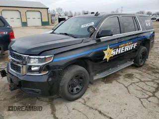 2015 Chevrolet Tahoe Commercial z VIN 1GNSK2EC4FR650124, wystawiony jako Copart lot #44810695 z przebiegiem 235 301 mil mil oraz Szkoda całkowita • Salvage title. Historia ofert i sprzedaży dostępna na DreamBid. Obrazek 1.
