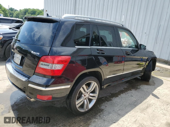 2012 Mercedes-Benz GLK 350 with VIN WDCGG8HB9CF759398, listed as a Copart auction lot 63284534 with 104,713 mi miles and Salvage Title. Bid and sale history available at DreamBid. Image 3.