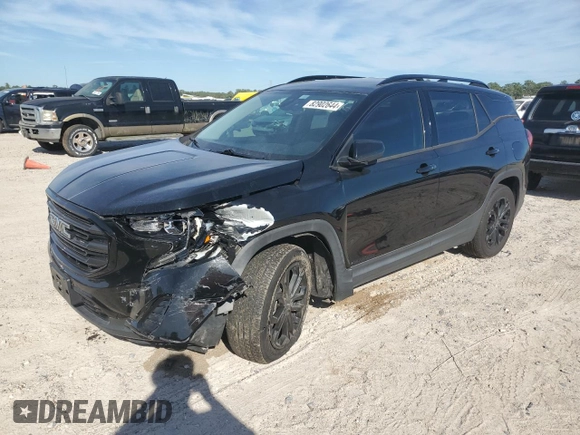2020 GMC Terrain SLE with VIN 3GKALMEV5LL156084, listed as a Copart auction lot 82902644 with 34,221 mi miles and Clean Title. Bid and sale history available at carsss.com. Image 1.