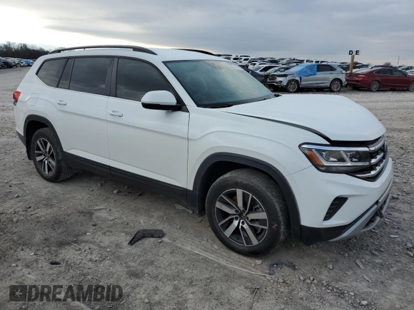 2022 Volkswagen Atlas SE z VIN 1V2LP2CA2NC548692, wystawiony jako Copart lot #87404904 z przebiegiem 42 008 mil mil oraz Czysty tytuł • Clean title. Historia ofert i sprzedaży dostępna na DreamBid. Obrazek 4.