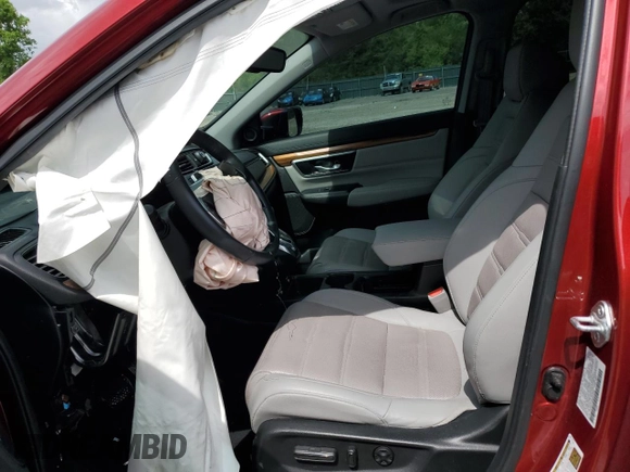2021 Honda CR-V EX-L z VIN 7FARW1H89ME020300, wystawiony jako Copart lot #54331235 z przebiegiem Nie podano mil oraz Szkoda całkowita • Salvage title. Historia ofert i sprzedaży dostępna na DreamBid. Obrazek 7.