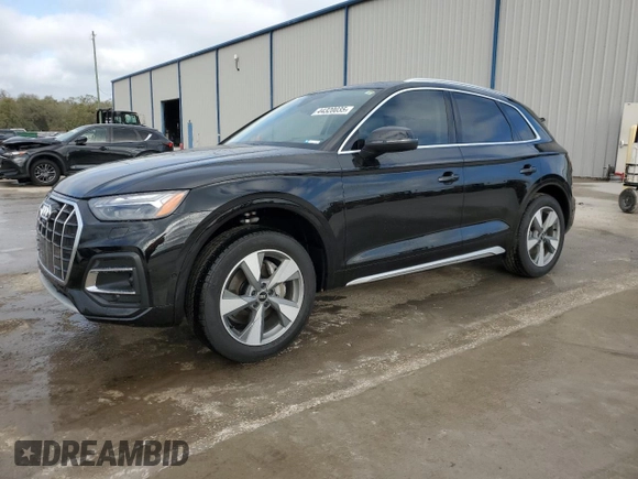 2024 Audi Q5 Prestige with VIN WA1CBAFY5R2026826, listed as a Copart auction lot 44320035 with 7,496 mi miles and Salvage Title. Bid and sale history available at carsss.com. Image 1.