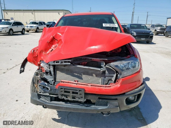 2022 Ford Ranger XL with VIN 1FTER4FH4NLD40936, listed as a Copart auction lot 52736335 with 39,353 mi miles and Salvage Title. Bid and sale history available at carsss.com. Image 5.