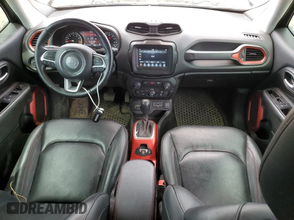 2018 Jeep Renegade Trailhawk z VIN ZACCJBCB9JPH87741, wystawiony jako Copart lot #58161425 z przebiegiem 47 033 mil mil oraz Czysty tytuł • Clean title. Historia ofert i sprzedaży dostępna na DreamBid. Obrazek 8.