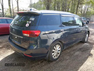 2017 Kia Sedona SX with VIN KNDMC5C11H6265352, listed as a IAAI auction lot 42080509 with 92,879 mi miles. Bid and sale history available at carsss.com. Image 4.