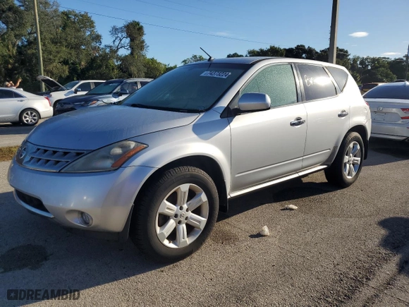 2007 Nissan Murano SL with VIN JN8AZ08T97W509038, listed as a Copart auction lot 74373224 with 0 mi miles and Salvage Title. Bid and sale history available at carsss.com. Image 1.